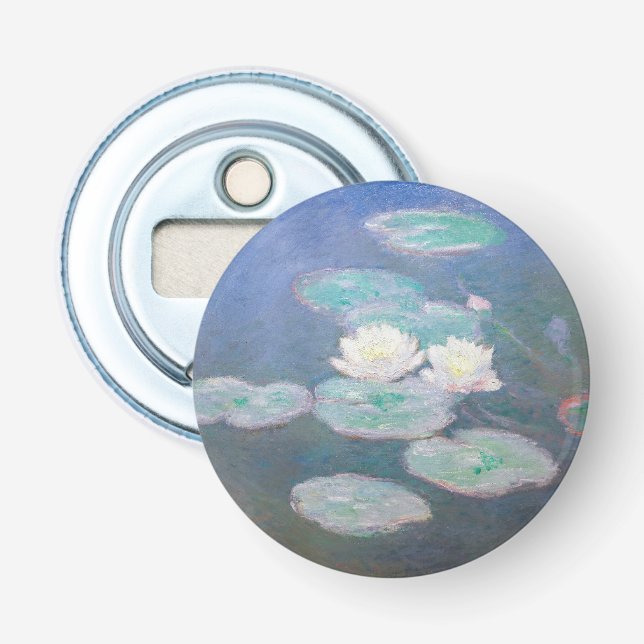 Claude Monet - Wasserlilien, Abend-Effekt Flaschenöffner (Vorderseite)