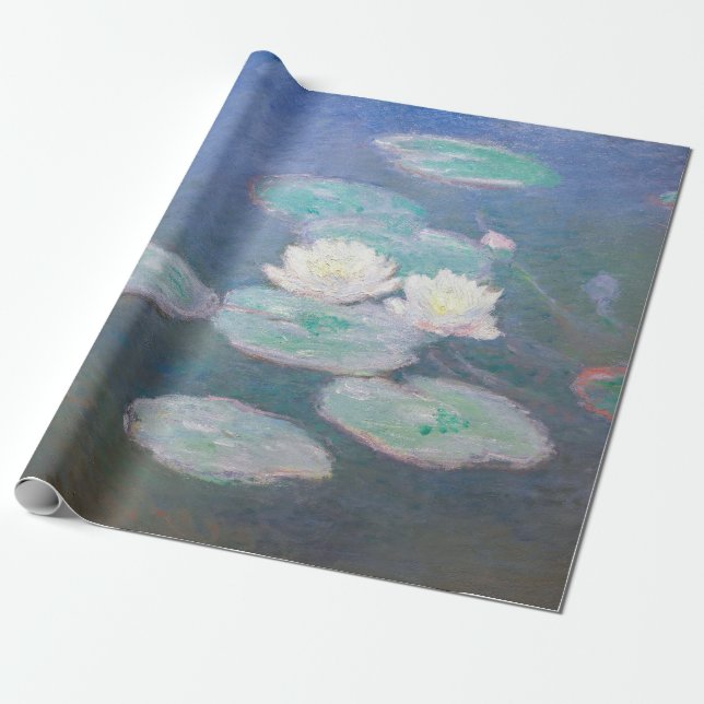 Claude Monet - Wasserlilien, Abend-Effekt Geschenkpapier (Ungerollt)
