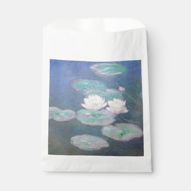 Claude Monet - Wasserlilien, Abend-Effekt Geschenktütchen (Vorderseite)