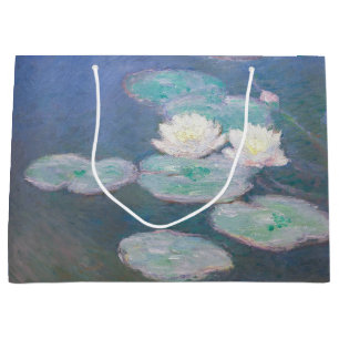 Claude Monet - Wasserlilien, Abend-Effekt Große Geschenktüte