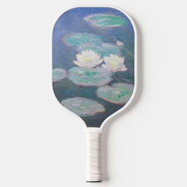 Claude Monet - Wasserlilien, Abend-Effekt Pickleball Schläger (Vorderseite)