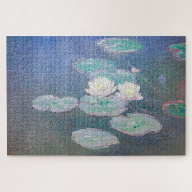 Claude Monet - Wasserlilien, Abend-Effekt Puzzle (Horizontal)