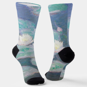Claude Monet - Wasserlilien, Abend-Effekt Socken