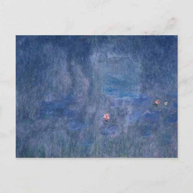 Claude Monet | Wasserlilien: Baumreflektionen Postkarte (Vorderseite)
