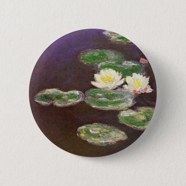 Claude Monet - Wasserlilien Button (Vorderseite)
