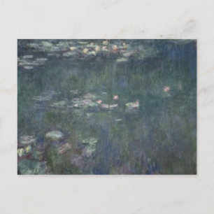 Claude Monet   Wasserlilien: Grüne Überlegungen Postkarte