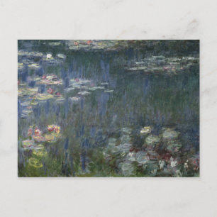 Claude Monet   Wasserlilien: Grüne Überlegungen Postkarte