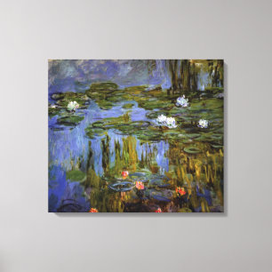 Claude Monet - Wasserlilien im Teich Leinwanddruck