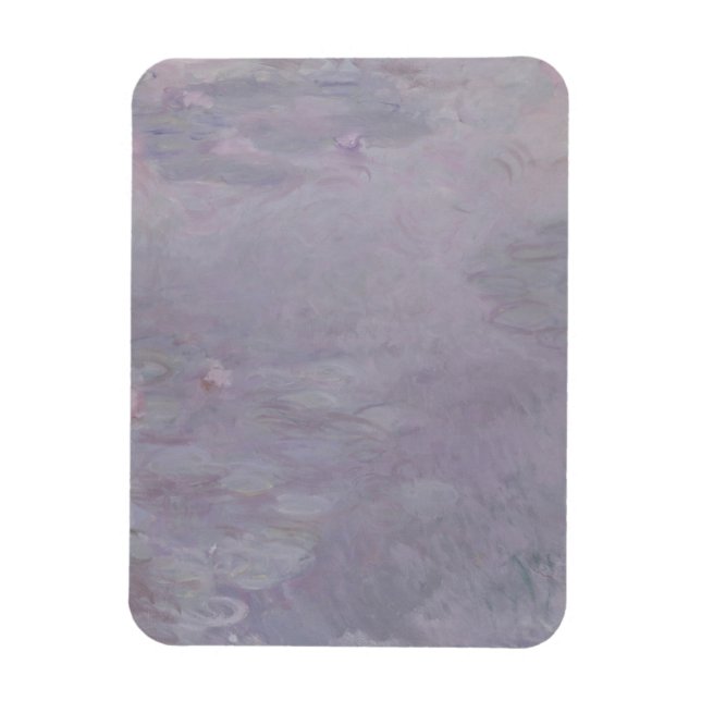 Claude Monet | Wasserlilien in hellen Farben Magnet (Vertikal)