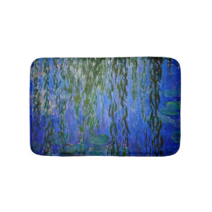 Claude Monet - Wasserlilien mit weinender Weide Badematte