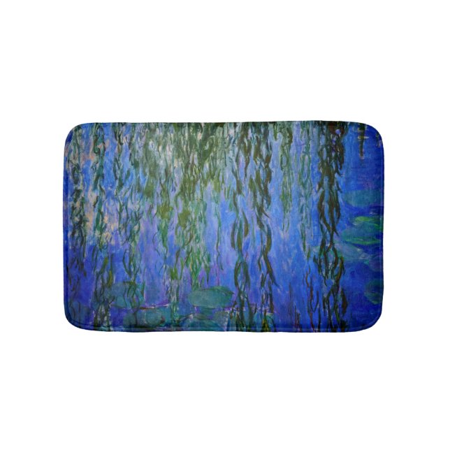 Claude Monet - Wasserlilien mit weinender Weide Badematte (Vorderseite)