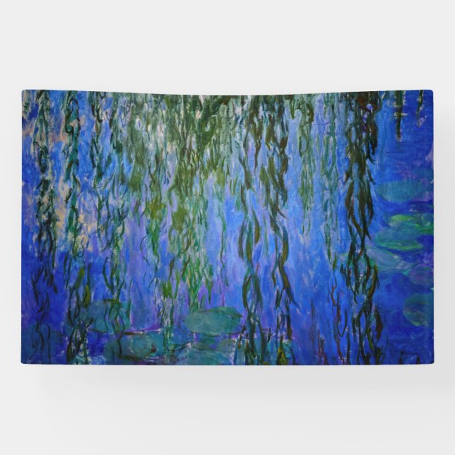 Claude Monet - Wasserlilien mit weinender Weide Banner (Horizontal)