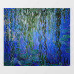 Claude Monet - Wasserlilien mit weinender Weide Bodenaufkleber<br><div class="desc">Wasserhähne mit weinenden Weidenzweigen / Nympheas avec rameaux de saule von Claude Monet in den Jahren 1916-1919</div>