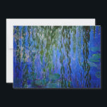 Claude Monet - Wasserlilien mit weinender Weide Einladung<br><div class="desc">Wasserhähne mit weinenden Weidenzweigen / Nympheas avec rameaux de saule von Claude Monet in den Jahren 1916-1919</div>