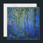 Claude Monet - Wasserlilien mit weinender Weide Einladung<br><div class="desc">Wasserhähne mit weinenden Weidenzweigen / Nympheas avec rameaux de saule von Claude Monet in den Jahren 1916-1919</div>