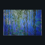 Claude Monet - Wasserlilien mit weinender Weide Fußmatte<br><div class="desc">Wasserhähne mit weinenden Weidenzweigen / Nympheas avec rameaux de saule von Claude Monet in den Jahren 1916-1919</div>