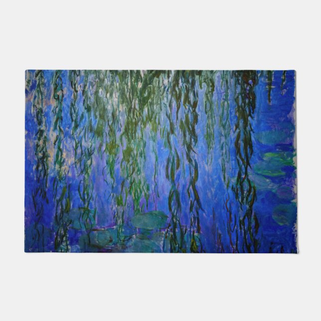 Claude Monet - Wasserlilien mit weinender Weide Fußmatte (Vorderseite)