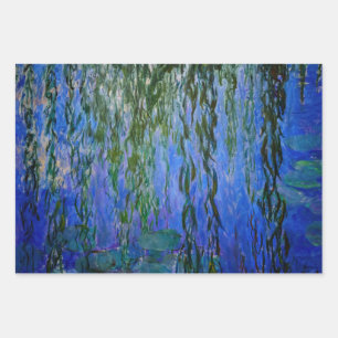 Claude Monet - Wasserlilien mit weinender Weide Geschenkpapier Set