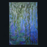 Claude Monet - Wasserlilien mit weinender Weide Geschirrtuch<br><div class="desc">Wasserhähne mit weinenden Weidenzweigen / Nympheas avec rameaux de saule von Claude Monet in den Jahren 1916-1919</div>