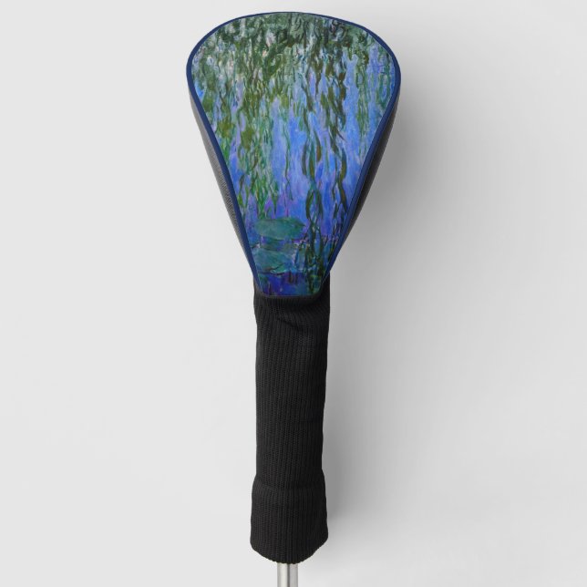 Claude Monet - Wasserlilien mit weinender Weide Golf Headcover (Vorderseite)