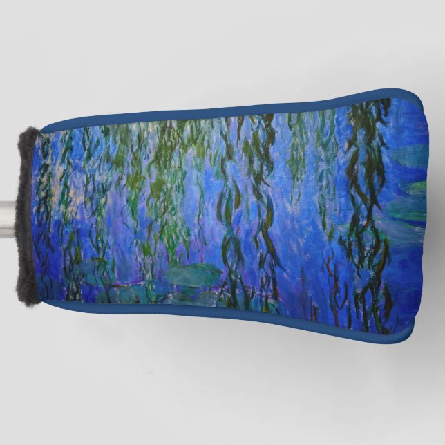 Claude Monet - Wasserlilien mit weinender Weide Golf Headcover (Vorderseite)