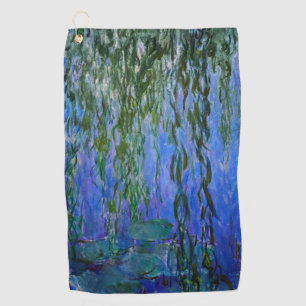 Claude Monet - Wasserlilien mit weinender Weide Golfhandtuch