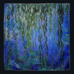 Claude Monet - Wasserlilien mit weinender Weide Halstuch<br><div class="desc">Wasserhähne mit weinenden Weidenzweigen / Nympheas avec rameaux de saule von Claude Monet in den Jahren 1916-1919</div>