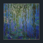 Claude Monet - Wasserlilien mit weinender Weide Holzdruck<br><div class="desc">Wasserhähne mit weinenden Weidenzweigen / Nympheas avec rameaux de saule von Claude Monet in den Jahren 1916-1919</div>