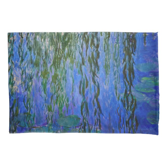 Claude Monet - Wasserlilien mit weinender Weide Kissenbezug (Vorderseite)