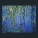 Claude Monet - Wasserlilien mit weinender Weide Künstlicher Leinwanddruck<br><div class="desc">Wasserhähne mit weinenden Weidenzweigen / Nympheas avec rameaux de saule von Claude Monet in den Jahren 1916-1919</div>