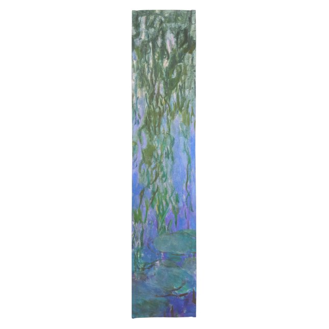 Claude Monet - Wasserlilien mit weinender Weide Kurzer Tischläufer (Vorderseite)