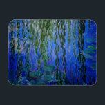Claude Monet - Wasserlilien mit weinender Weide Magnet<br><div class="desc">Wasserhähne mit weinenden Weidenzweigen / Nympheas avec rameaux de saule von Claude Monet in den Jahren 1916-1919</div>