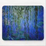 Claude Monet - Wasserlilien mit weinender Weide Mousepad<br><div class="desc">Wasserhähne mit weinenden Weidenzweigen / Nympheas avec rameaux de saule von Claude Monet in den Jahren 1916-1919</div>