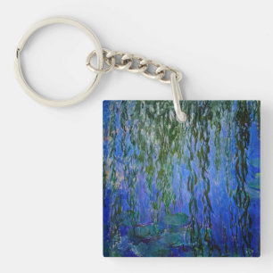 Claude Monet - Wasserlilien mit weinender Weide Schlüsselanhänger