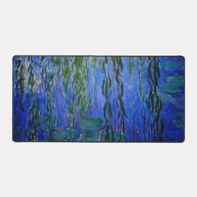 Claude Monet - Wasserlilien mit weinender Weide Schreibtischunterlage (Vorderseite)