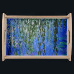 Claude Monet - Wasserlilien mit weinender Weide Serviertablett<br><div class="desc">Wasserhähne mit weinenden Weidenzweigen / Nympheas avec rameaux de saule von Claude Monet in den Jahren 1916-1919</div>