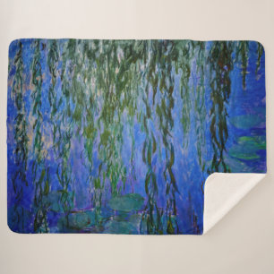 Claude Monet - Wasserlilien mit weinender Weide Sherpadecke