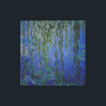 Claude Monet - Wasserlilien mit weinender Weide Steinmagnet<br><div class="desc">Wasserhähne mit weinenden Weidenzweigen / Nympheas avec rameaux de saule von Claude Monet in den Jahren 1916-1919</div>