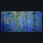Claude Monet - Wasserlilien mit weinender Weide US Nummernschild<br><div class="desc">Wasserhähne mit weinenden Weidenzweigen / Nympheas avec rameaux de saule von Claude Monet in den Jahren 1916-1919</div>