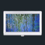 Claude Monet - Wasserlilien mit weinender Weide Visitenkarten Dose<br><div class="desc">Wasserhähne mit weinenden Weidenzweigen / Nympheas avec rameaux de saule von Claude Monet in den Jahren 1916-1919</div>