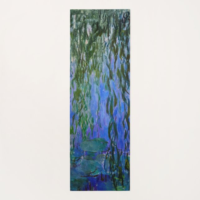 Claude Monet - Wasserlilien mit weinender Weide Yogamatte (Rückseite)