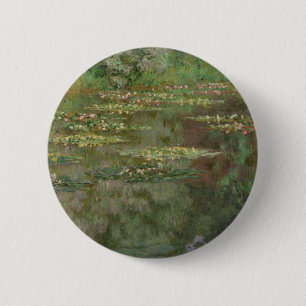 Claude Monet Wasserlilien oder Wasserläuferteic Button