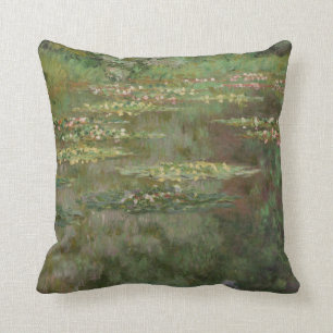 Claude Monet Wasserlilien oder Wasserläuferteic Kissen