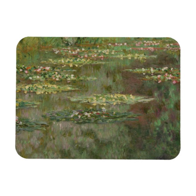Claude Monet | Wasserlilien oder Wasserläuferteich Magnet (Horizontal)