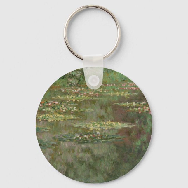 Claude Monet | Wasserlilien oder Wasserläuferteich Schlüsselanhänger (Vorderseite)