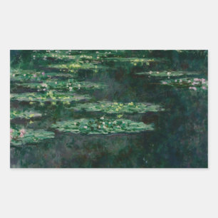 Claude Monet - Wasserlilien Rechteckiger Aufkleber