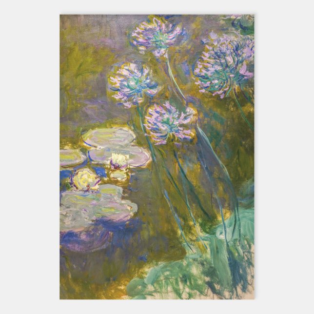 Claude Monet - Wasserlilien und Agapanthus Geschenkpapier Set (Von Creator hochgeladen)