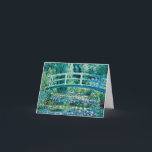 Claude Monet - Wasserlilien und japanische Brücke Dankeskarte<br><div class="desc">Claude Monet - Water Lilies and Japanese Bridge (1899)</div>