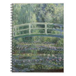 Claude Monet - Wasserlilien und japanische Brücke Notizblock