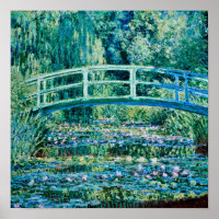Claude Monet - Wasserlilien und japanische Brücke